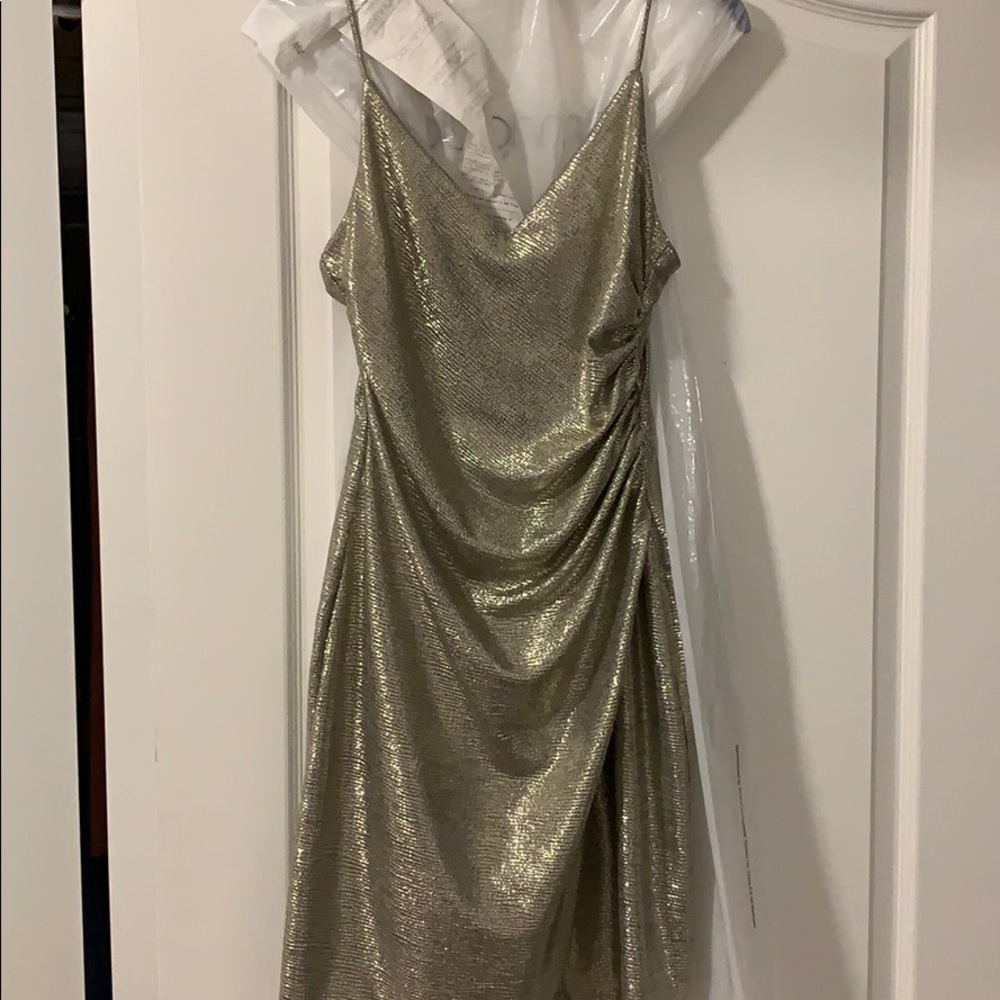 GOLD ‘Aqua dresses’ from Bloomingdales.